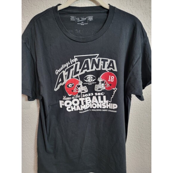 Vintage-style Atlanta Football SEC Championship 2023 T-shirt. Black Large - Picture 1 of 3